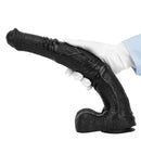 14.76in Extra Long Huge Black PVC Animal Cock Horse Cock Dildo