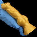 14.76in Golden Silicone Soft Huge Thick Dog Knot Dildo For Couple Pleasure