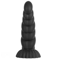 14.76in Silicone Black Extra Large Thick Anal Plug Dildo For Anal Masturbation