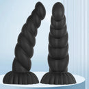 14.76in Silicone Black Extra Large Thick Anal Plug Dildo For Anal Masturbation