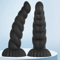 14.76in Silicone Black Extra Large Thick Anal Plug Dildo For Anal Masturbation