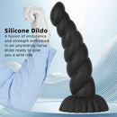 14.76in Silicone Black Extra Large Thick Anal Plug Dildo For Anal Masturbation