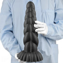 14.76in Silicone Black Extra Large Thick Anal Plug Dildo For Anal Masturbation