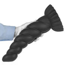 14.76in Silicone Black Extra Large Thick Anal Plug Dildo For Anal Masturbation