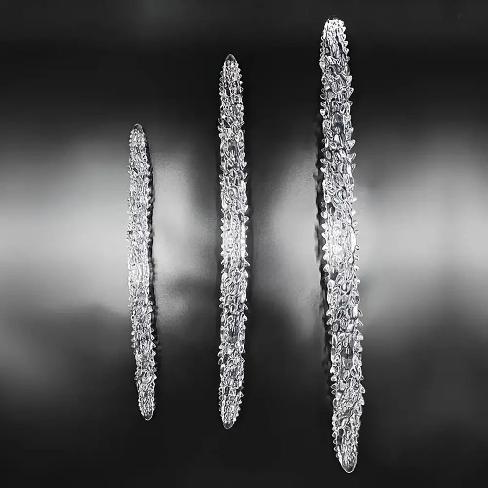 14.8in 18.7in 22.6in Clear Long Dual Heads Huge Spiked Dildo For Women