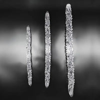 14.8in 18.7in 22.6in Clear Long Dual Heads Huge Spiked Dildo For Women