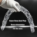 14.8in 18.7in 22.6in Clear Long Dual Heads Huge Spiked Dildo For Women