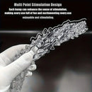14.8in 18.7in 22.6in Clear Long Dual Heads Huge Spiked Dildo For Women