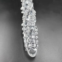 14.8in 18.7in 22.6in Clear Long Dual Heads Huge Spiked Dildo For Women