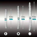 14.8in 18.7in 22.6in Clear Long Dual Heads Huge Spiked Dildo For Women