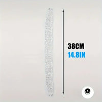14.8in 18.7in 22.6in Clear Long Dual Heads Huge Spiked Dildo For Women