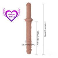 14.96in 12.4in Dildo Sword SM Sex Toy With Handle For Adult Women