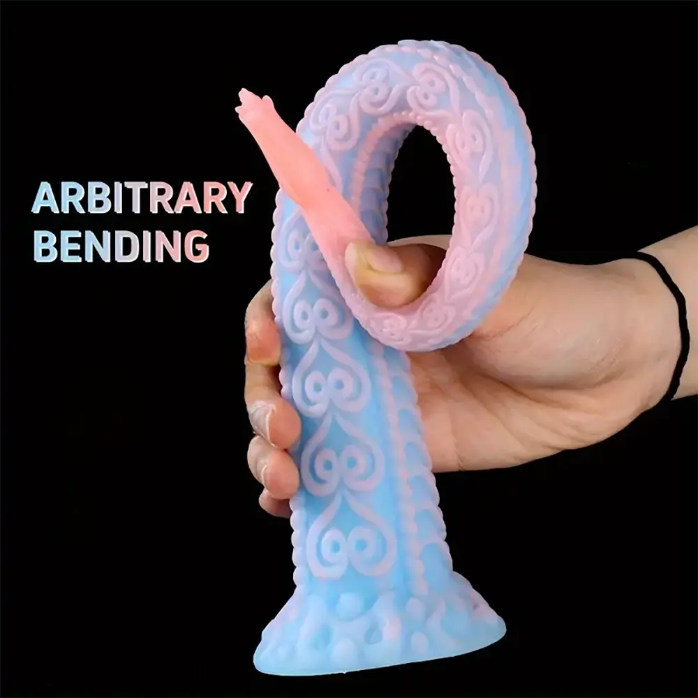 14.96in 18.11in Big Long Flower Petal Silicone Soft Dildo For Women Men