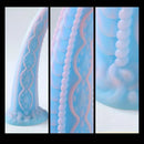 14.96in 18.11in Big Long Flower Petal Silicone Soft Dildo For Women Men