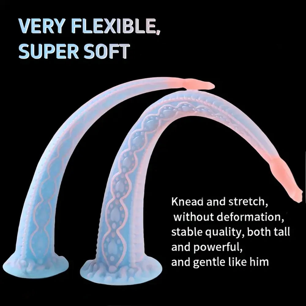 14.96in 18.11in Big Long Flower Petal Silicone Soft Dildo For Women Men