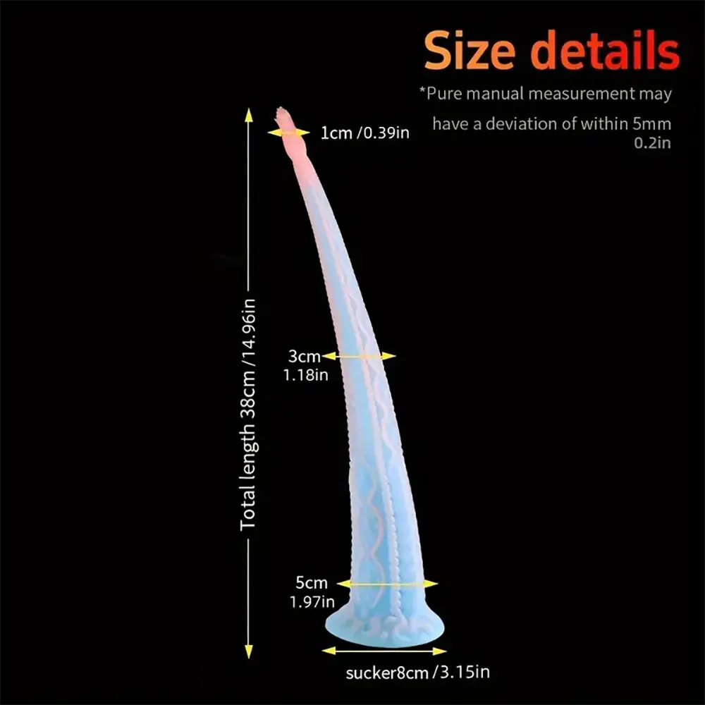 14.96in 18.11in Big Long Flower Petal Silicone Soft Dildo For Women Men