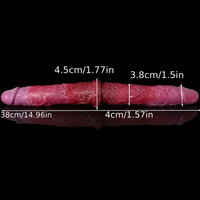 14.96in Big Long Double Sided Silicone Dildo Sex Toy For Women Love