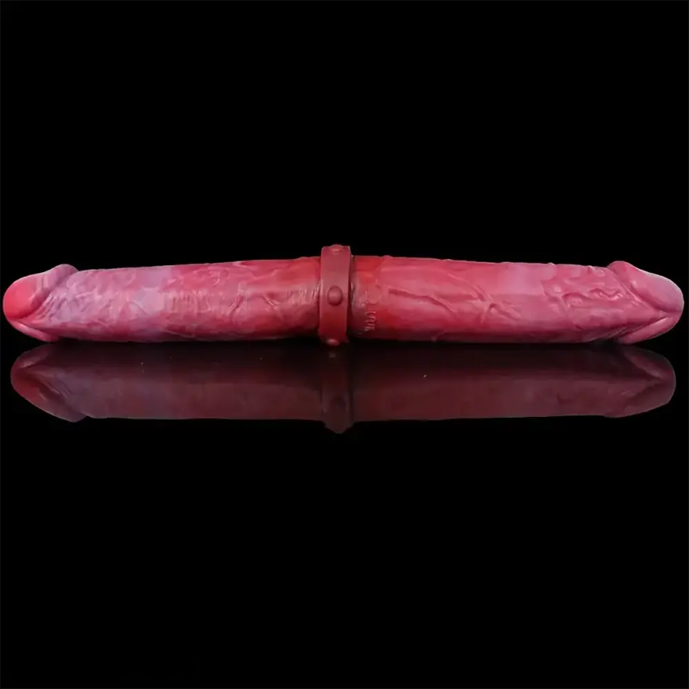 14.96in Big Long Double Sided Silicone Fantasy Dildo Sex Toy For Anus