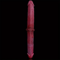 14.96in Big Long Double Sided Silicone Fantasy Dildo Sex Toy For Anus
