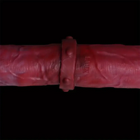 14.96in Big Long Double Sided Silicone Fantasy Dildo Sex Toy For Anus