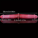 14.96in Big Long Double Sided Silicone Fantasy Dildo Sex Toy For Anus