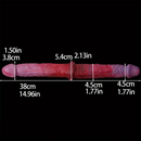 14.96in Realistic Silicone Dual-Headed Long Soft Big Dildo For Adults