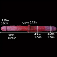 14.96in Realistic Silicone Dual-Headed Long Soft Big Dildo For Adults