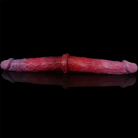 14.96in Realistic Silicone Dual-Headed Long Soft Big Dildo For Adults
