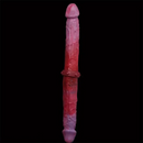 14.96in Realistic Silicone Dual-Headed Long Soft Big Dildo For Adults