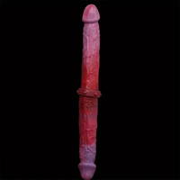 14.96in Realistic Silicone Dual-Headed Long Soft Big Dildo For Adults