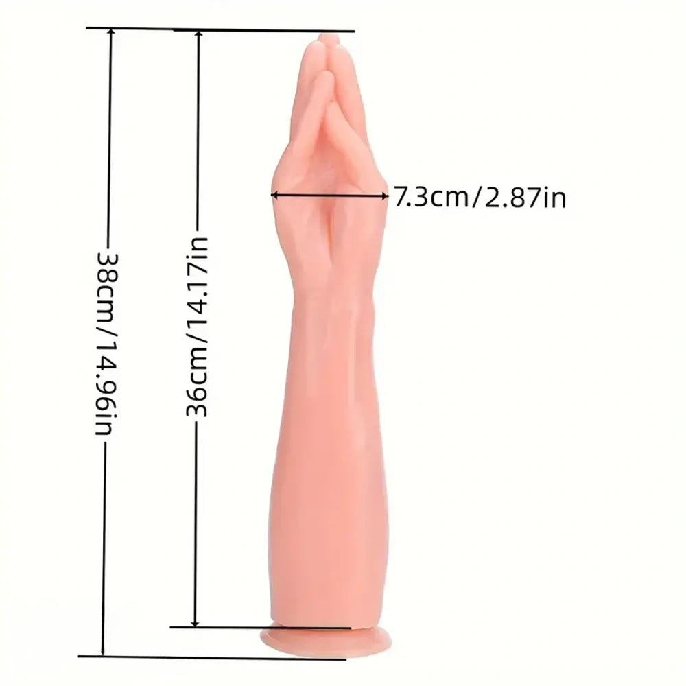 14.96in Super Large Thick Size Soul-Stealing Magic Hand Fist Dildo