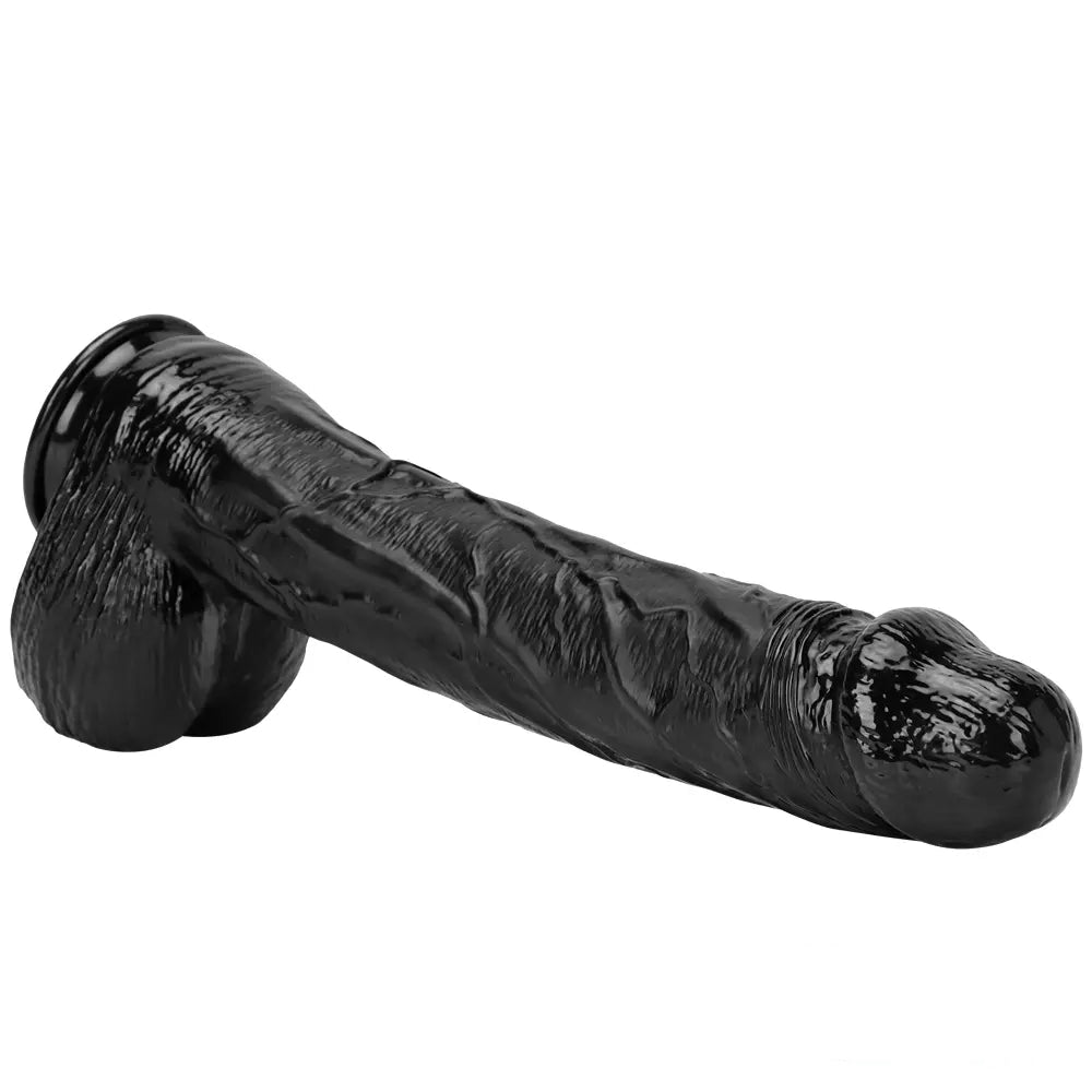 14.96in Women Men Big Black Thick Long Dildo Adult Sex Toy For Anal Vaginal