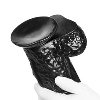 14in 10.63in Big Black Dildo With Realistic Veins For Women Orgasm