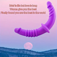 14in Big Long Silicone Soft Double Penetration Female Masturbation Dildo