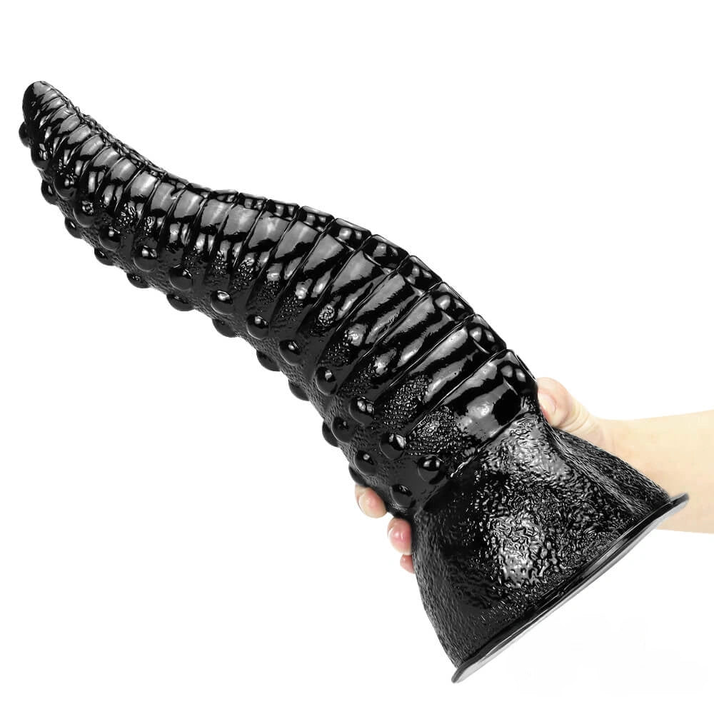 14in Thick Big Real Black Dildo Tentacle Octopus Penis Sex Toy