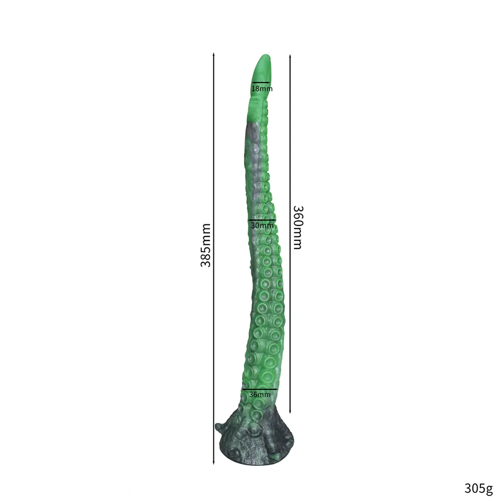 15.16in 17.32in Super Long Big Tentacle Silicone Butt Plug Dildo Anal Toy