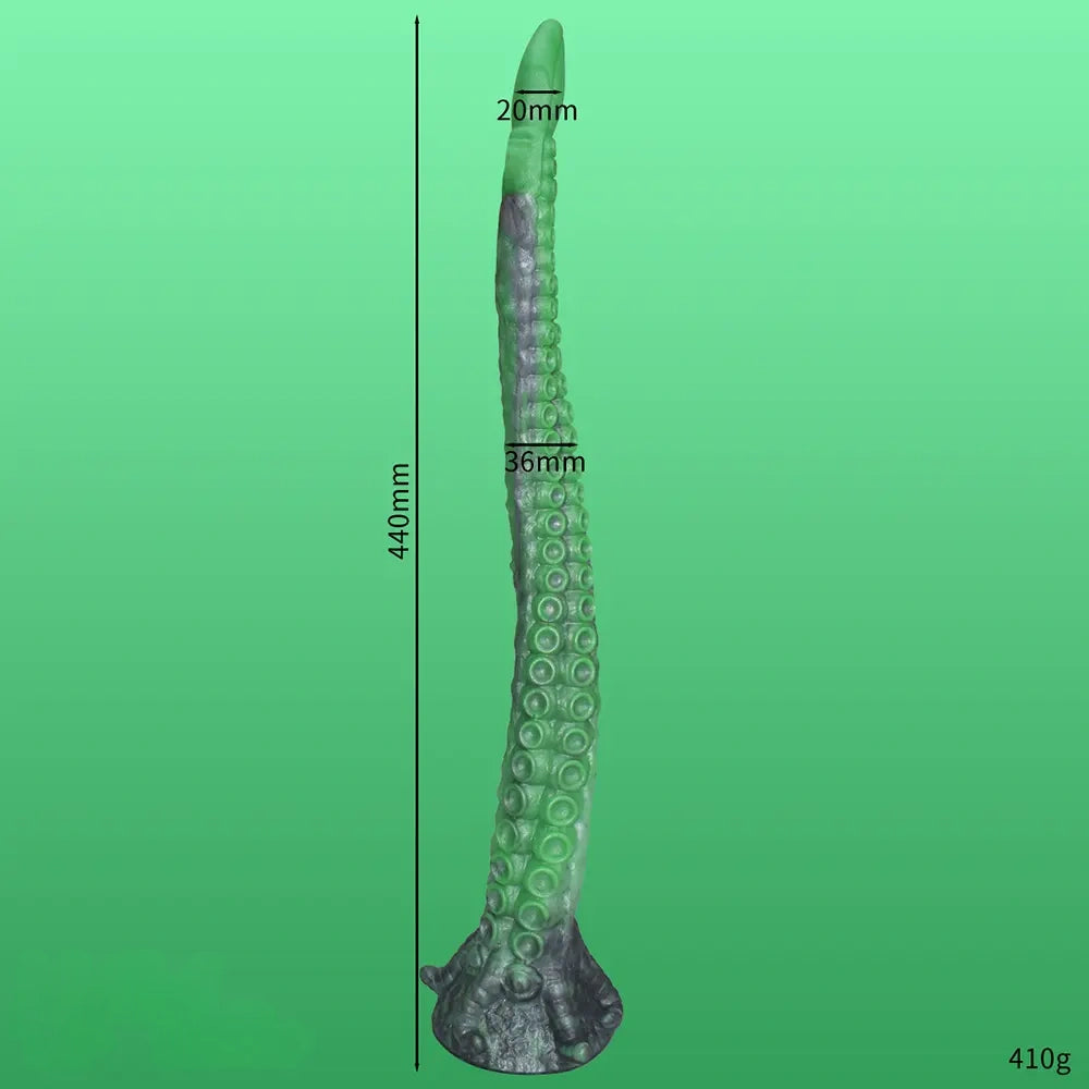 15.16in 17.32in Super Long Big Tentacle Silicone Butt Plug Dildo Anal Toy
