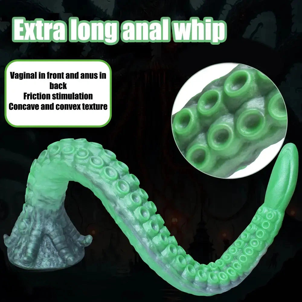 15.16in 17.32in Super Long Big Tentacle Silicone Butt Plug Dildo Anal Toy