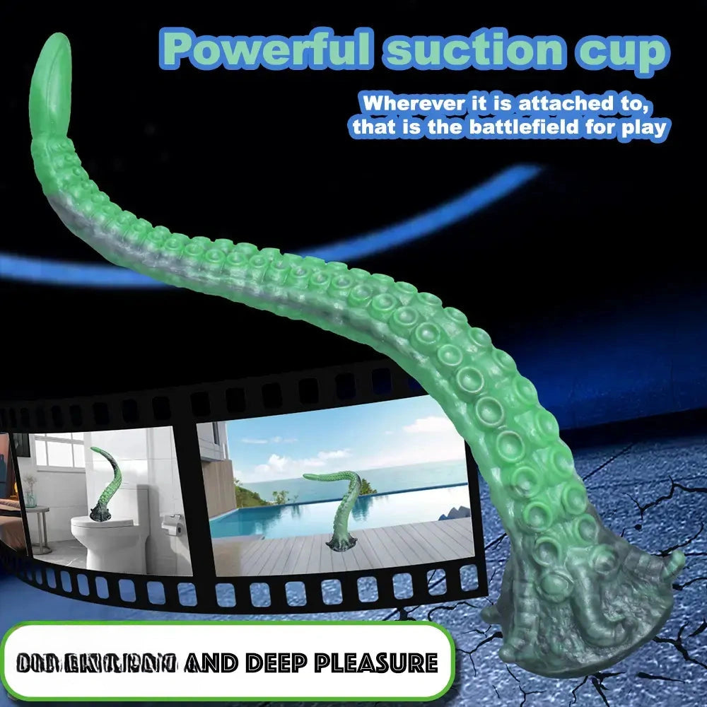 15.16in 17.32in Super Long Big Tentacle Silicone Butt Plug Dildo Anal Toy