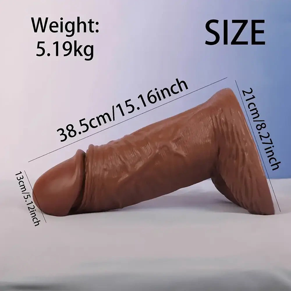 15.16in Super Big Tremendous Thick Long Real Touch Feeling Dildo