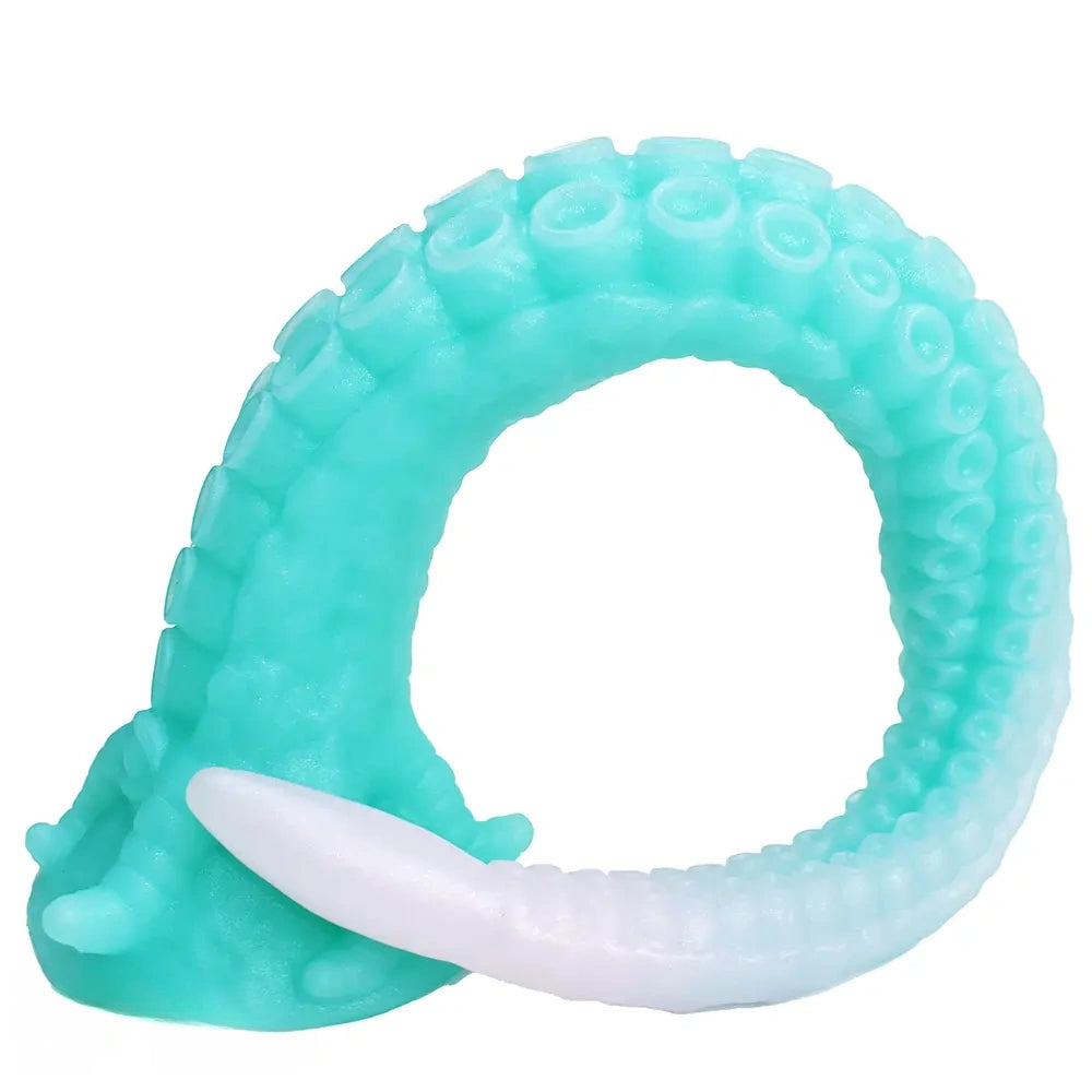 15.1in 17.3in Luminous Silicone Soft Long Big Tentacle Octopus Dildo