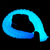 15.1in 17.3in Luminous Silicone Soft Long Big Tentacle Octopus Dildo