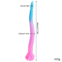 15.1in 17.3in Luminous Silicone Soft Long Big Tentacle Octopus Dildo
