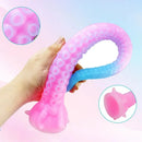 15.1in 17.3in Luminous Silicone Soft Long Big Tentacle Octopus Dildo