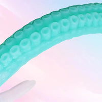 15.1in 17.3in Luminous Silicone Soft Long Big Tentacle Octopus Dildo