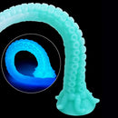 15.1in 17.3in Luminous Silicone Soft Long Big Tentacle Octopus Dildo