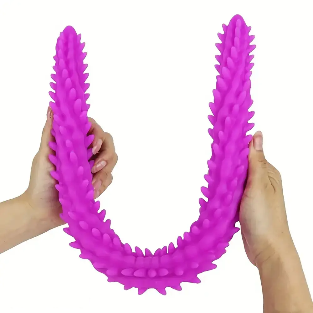 15.35in 19.29in Huge Long Double-Ended Spiked Anal Plug Dildo