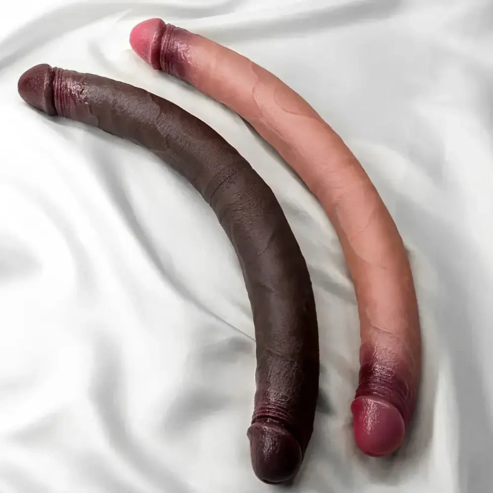15.35in Extra Long Penis Double Sided Silicone Huge Cock Dildo