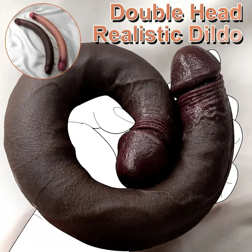 15.35in Extra Long Penis Double Sided Silicone Huge Cock Dildo