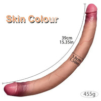 15.35in Extra Long Penis Double Sided Silicone Huge Cock Dildo